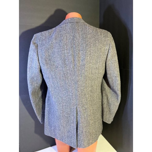 Vintage Cricketeer Dillards 100% Wool 2 Button Sport Coat Gray Blazer USA - Picture 3 of 10